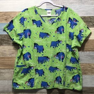 Scrub Top / Disney Print Size 2X